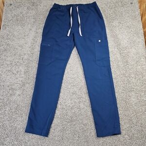 FIGS Cairo Cargo Scrub Pants Men's Medium Zip Fly Blue Technical Collection